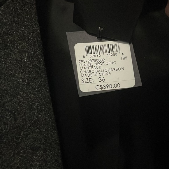 Club Monaco funnel neck coat - Picture 4 of 4